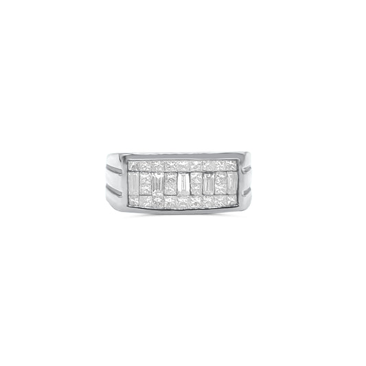 Men's Diamond Invisible Setting Ring