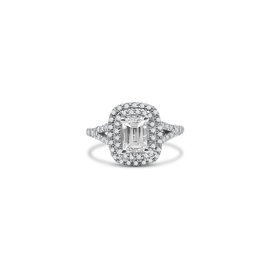 Emerald Cut Diamond Engagement Ring