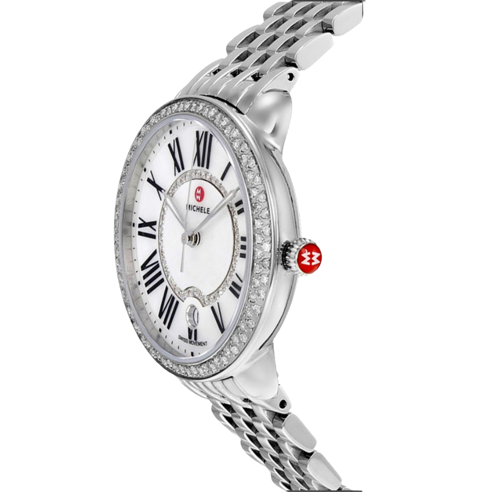 Michele Serein Mid Diamond, Stainless