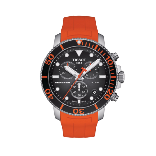 Tissot Seastar 1000 Chronograph Quartz Black Dial Men's Watch