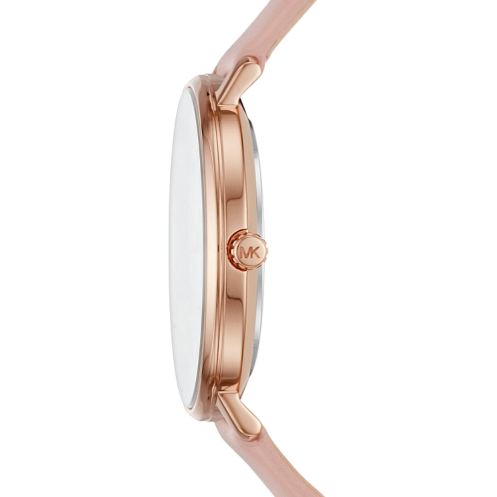 Michael Kors Pyper Rose Gold-Tone Leather Watch
