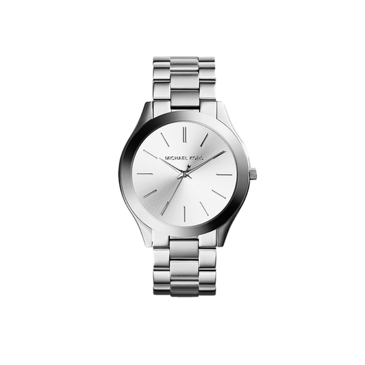 Michael Kors Slim Runway Silver-Tone Watch