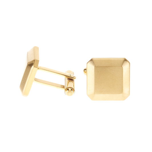 Gold Stainless Steel Cuff Links