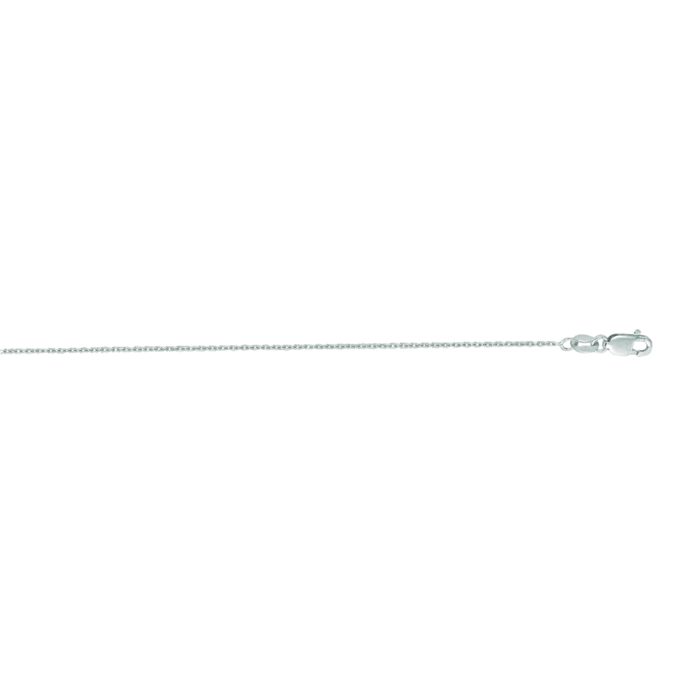 14K Gold 1.3mm Diamond Cut Cable Chain