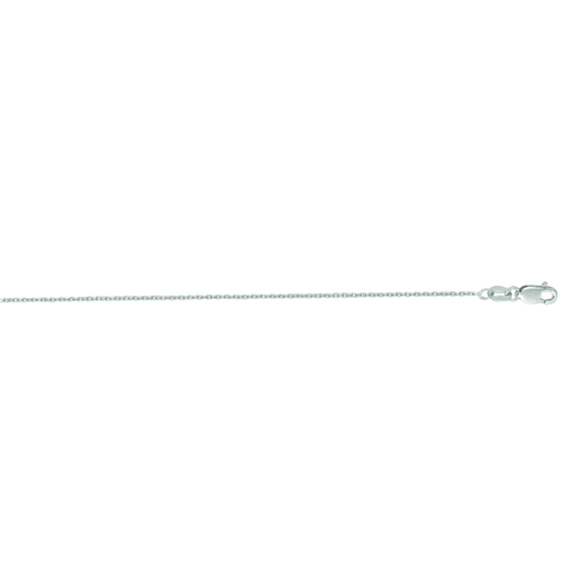 14K Gold 1.3mm Diamond Cut Cable Chain