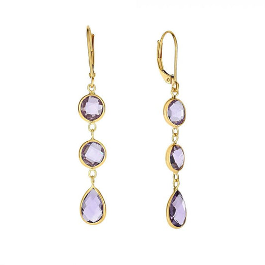 Amethyst Drop Earrings