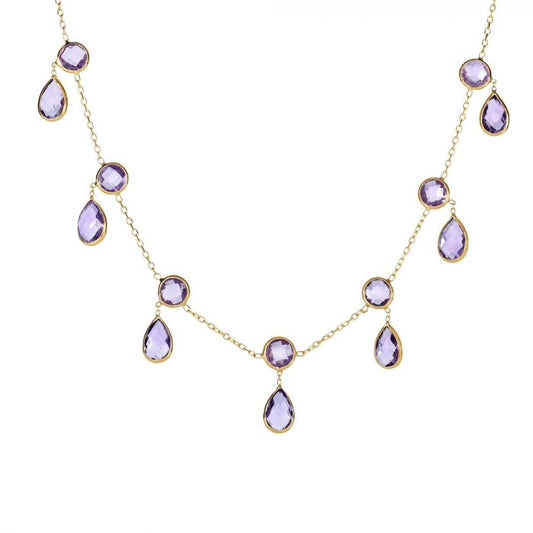 Amethyst Multi Dangle Necklace