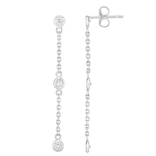 Diamond By the Yard Drop Earrings